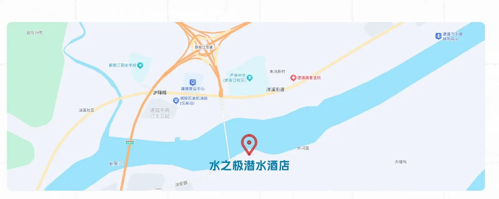 水之极潜水酒店交通位置图