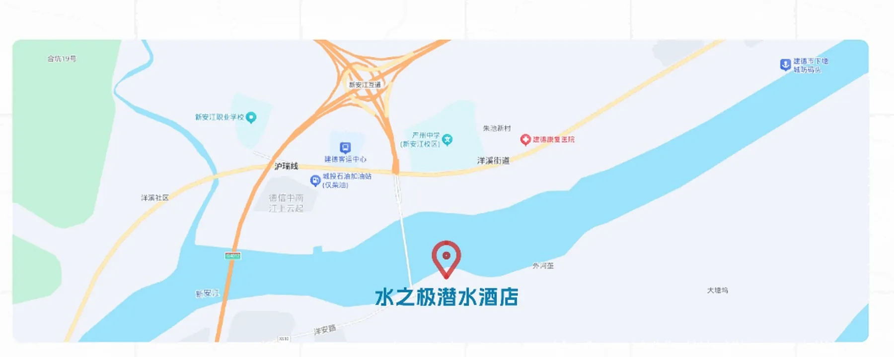 水之极潜水酒店交通位置图